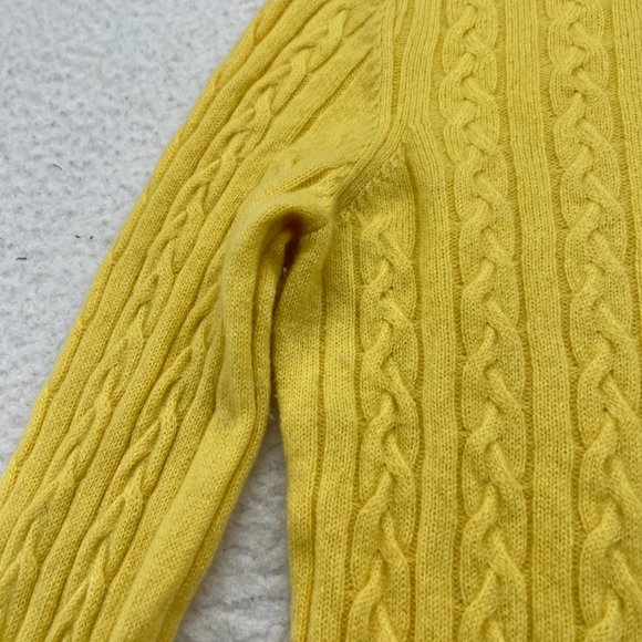 Lilly Pulitzer | Long Sleeve Yellow Cashmere Sweater Medium - Picture 10 of 11